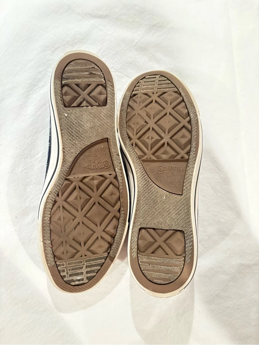 Converse Blue Plaid Low-Top Sneakers with Black Laces